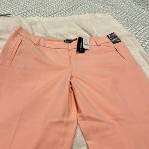 Pink slim ankle pink pants